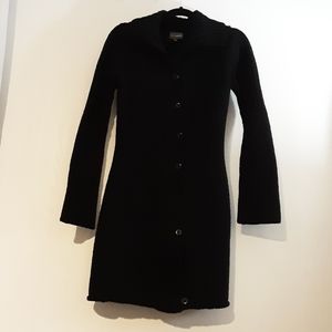 Knee length knit button up